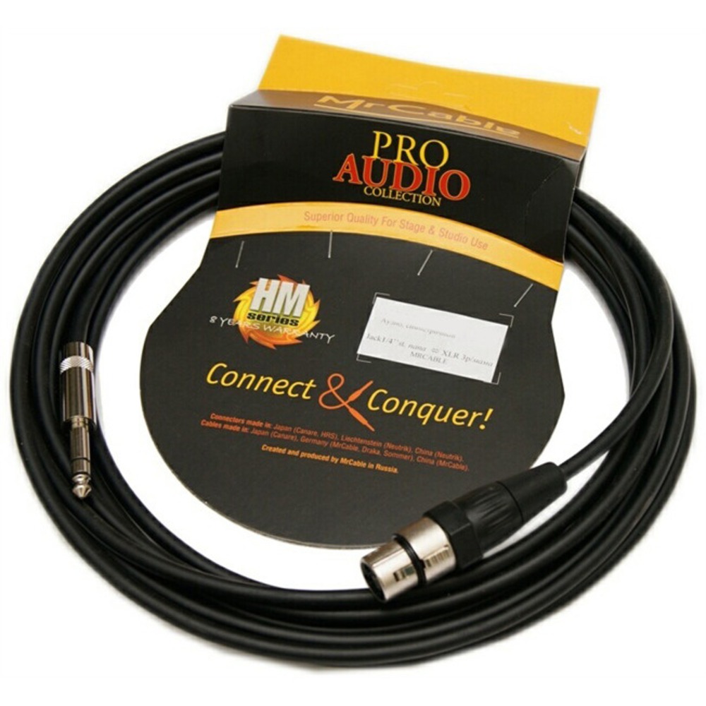 Кабель аудио 1xJack - 1xXLR MrCable AIJSXF-03-MVQ 3.0m