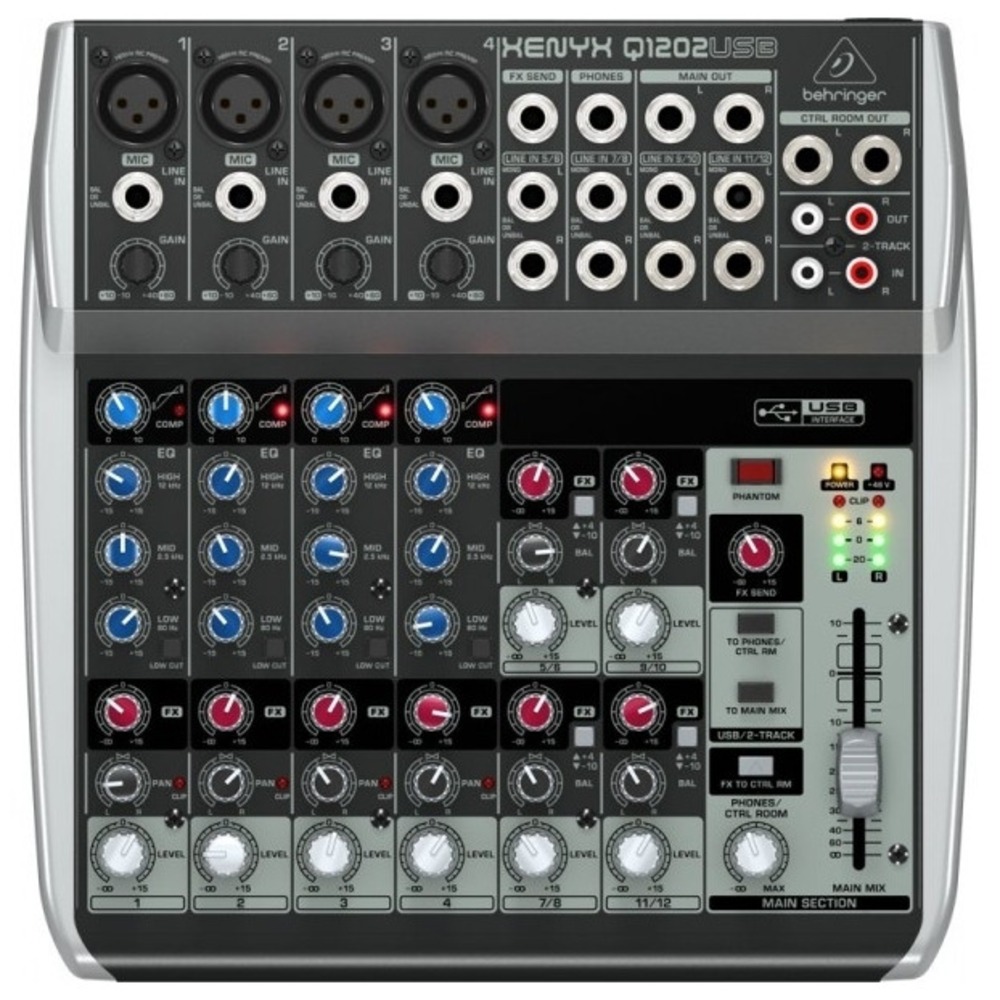 Аналоговый микшер Behringer XENYX Q1202USB