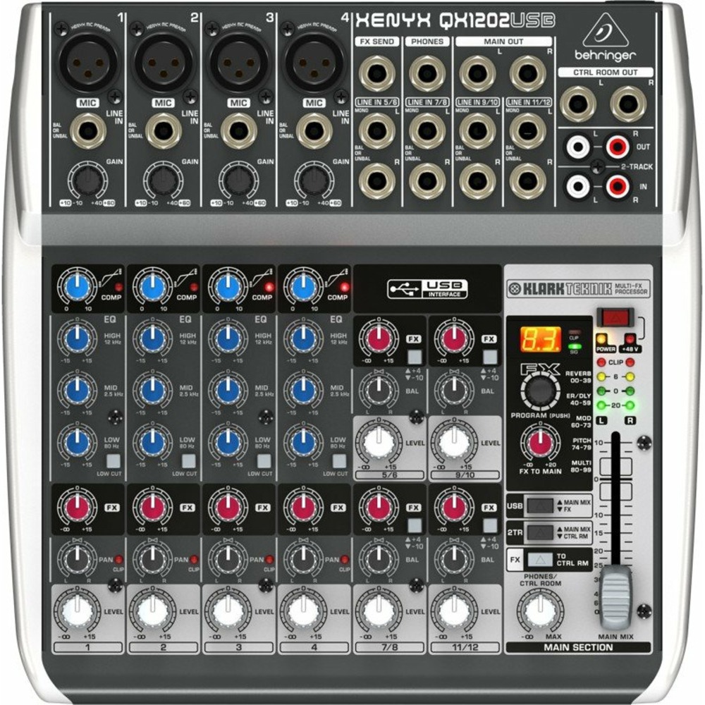 Аналоговый микшер Behringer XENYX QX1202USB