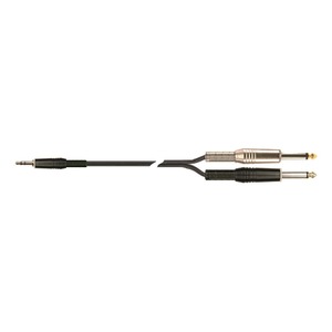 Кабель аудио 1xMini Jack - 2xJack QUIK LOK STR611K-3 BK 3.0m