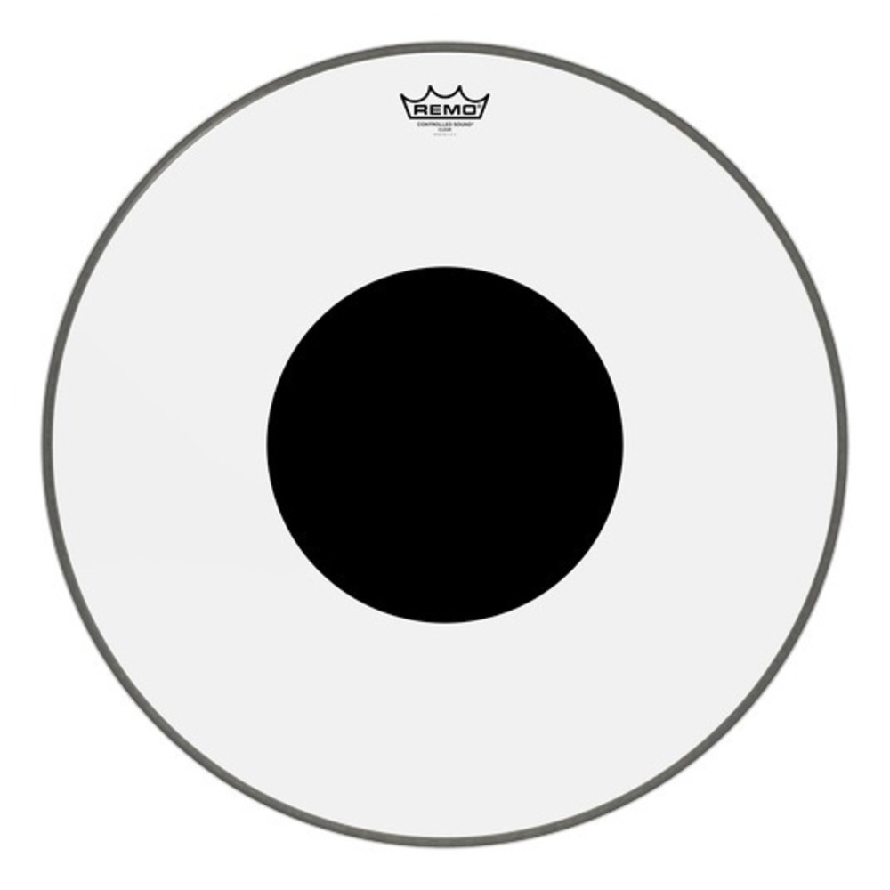 Пластик для барабана REMO CS-1322-10- CONTROLLED SOUND 22 CLEAR BLACK DOT BASS