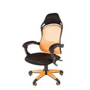 Кресло игровое Chairman Game 12 чёрное/оранжевое