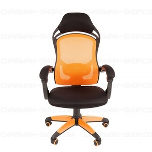 Кресло игровое Chairman Game 12 чёрное/оранжевое