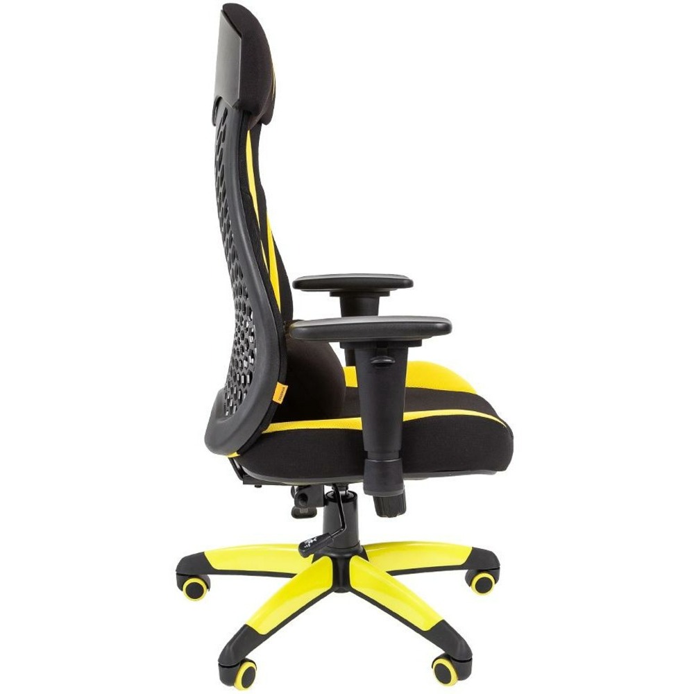 Кресло игровое Chairman Game 14 чёрное/желтое