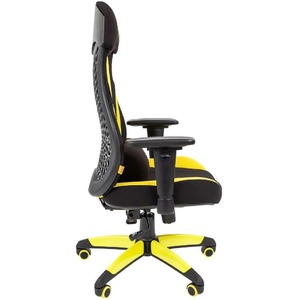 Кресло игровое Chairman Game 14 чёрное/желтое