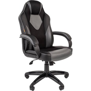 Кресло игровое Chairman Game 17 чёрное/серое