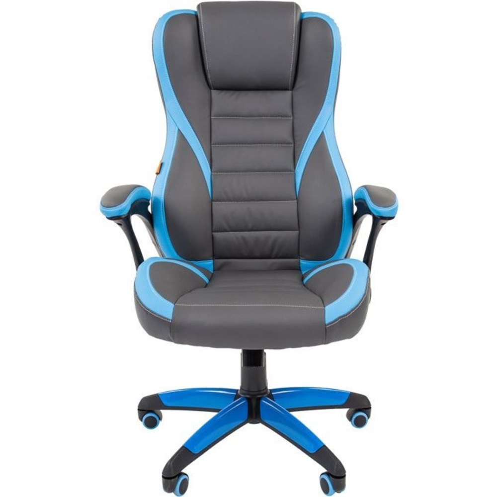 Кресло игровое Chairman Game 22 серый/синий