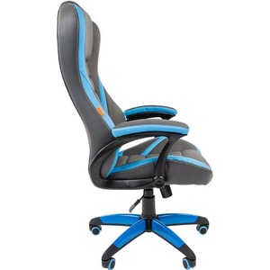 Кресло игровое Chairman Game 22 серый/синий