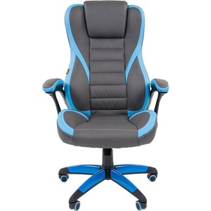 Кресло игровое Chairman Game 22 серый/синий