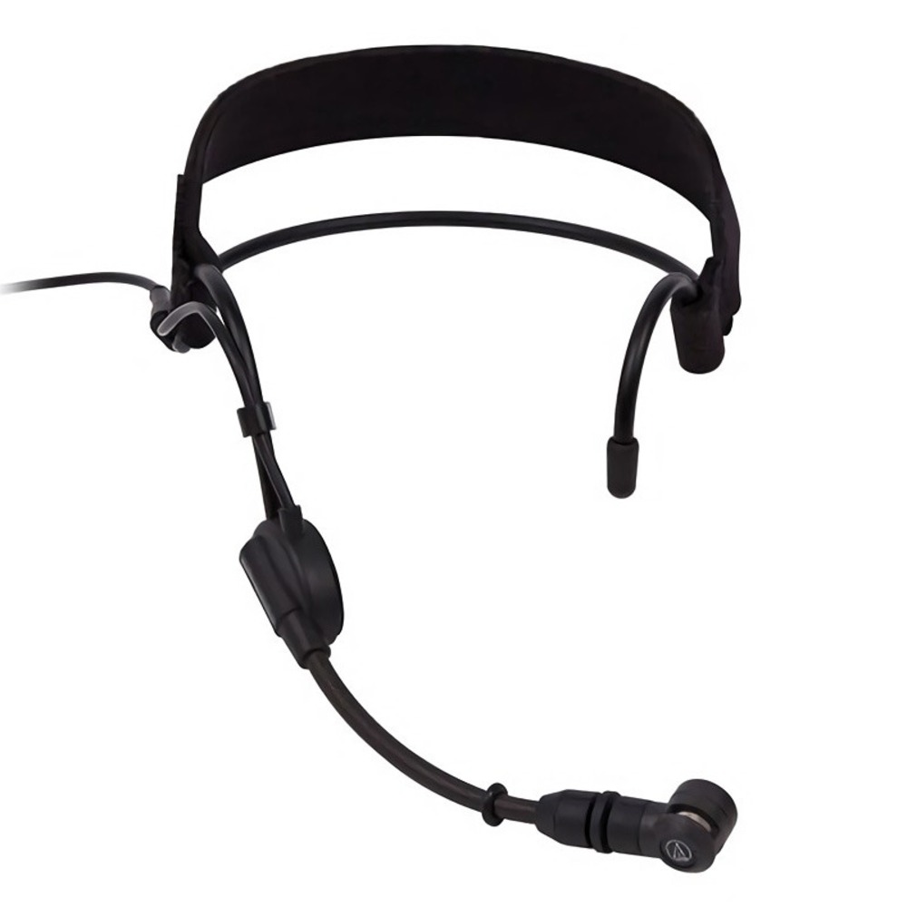 Микрофон с оголовьем черного цвета Audio-Technica PRO9cW