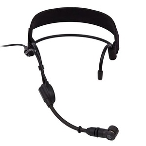 Микрофон с оголовьем черного цвета Audio-Technica PRO9cW