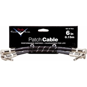 Патч кабели Fender 6 CABLE BLK 2 PACK