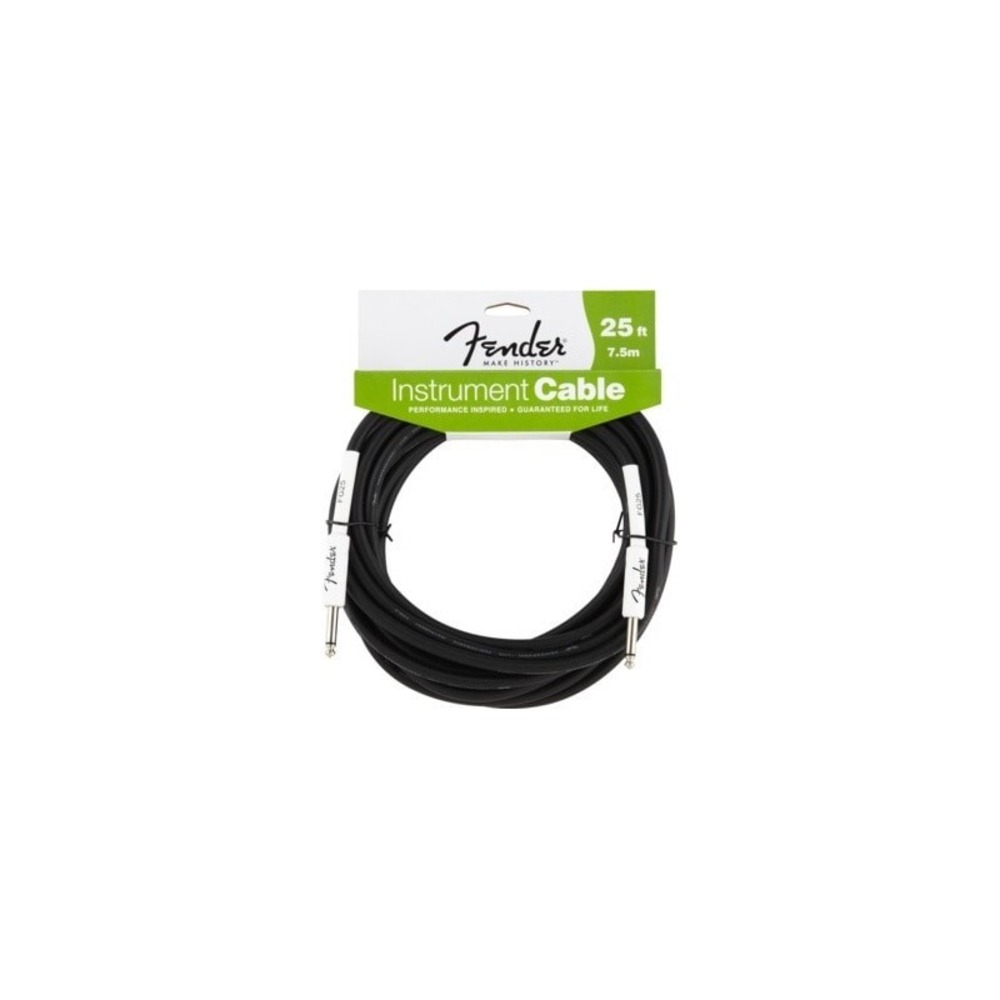 Гитарные кабели Fender FENDER 25 INST CBL BLK