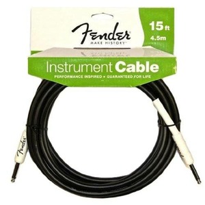 Гитарные кабели Fender FENDER 15 INST CABLE BLK