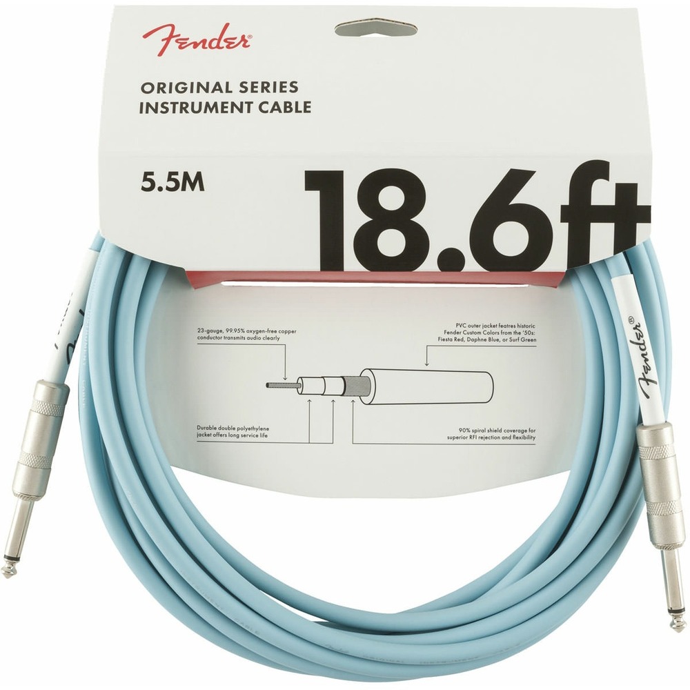 Гитарный кабель Fender 18.6 OR INST CABLE DBL