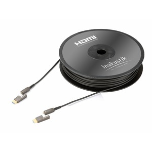 Кабель HDMI - HDMI оптоволоконные Inakustik 0092431010 Profi HDMI-Micro 2.0 Optical Fiber Cable 10.0m