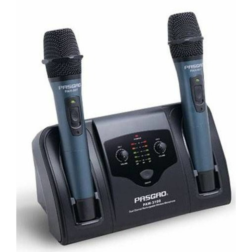 Радиосистема на два микрофона PASGAO PAW3100C/PAH907C 677.4/670.6MHz