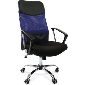 Кресло игровое Chairman 610 CMet black/blue