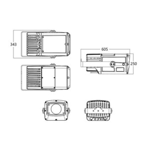 Архитектурный прожектор Silver Star AG750SCT Eidolon 350