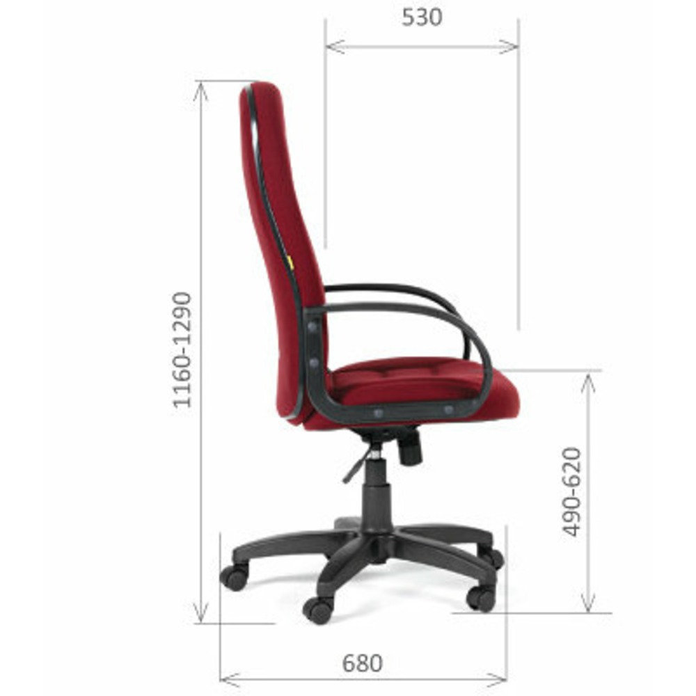 Кресло игровое Chairman 727 Bordeaux