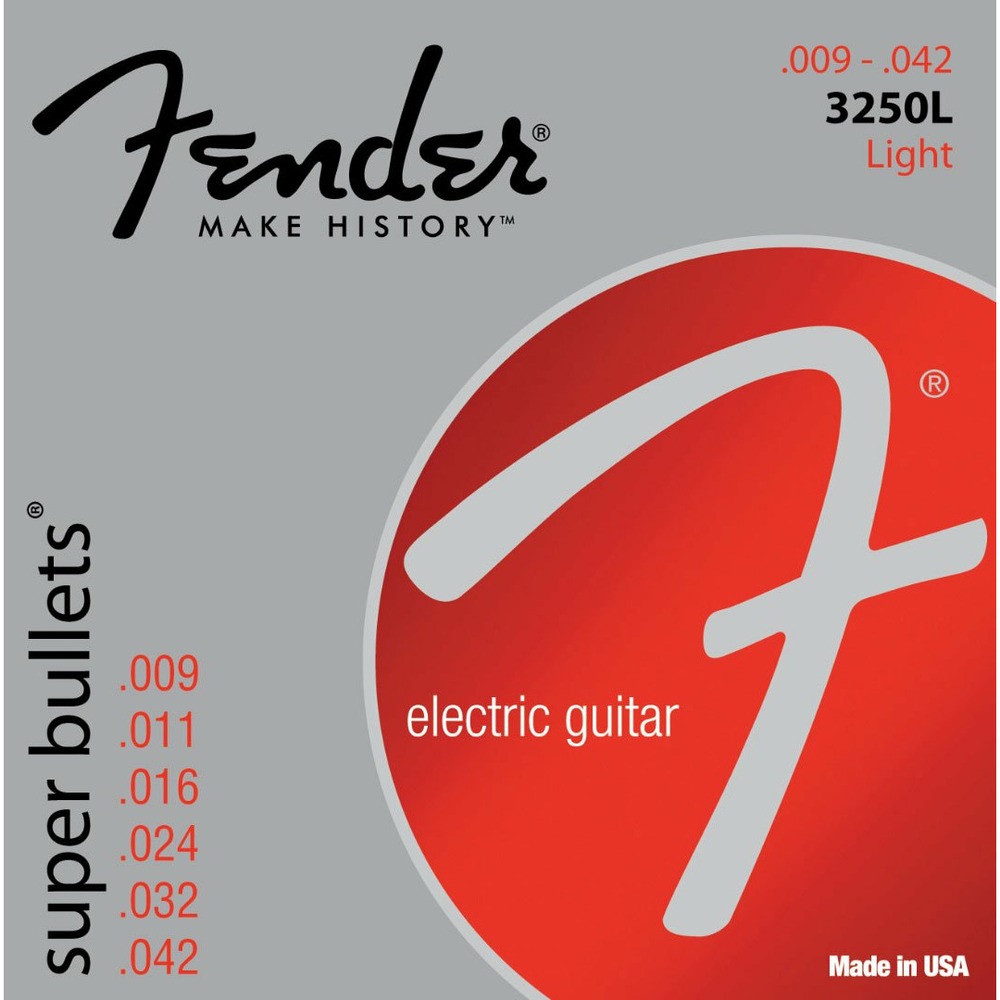 Струны для электрогитары Fender STRINGS NEW SUPER BULLET 3250L NPS BULLET END 9-42