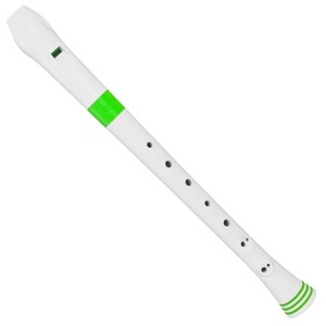 Блок флейта NUVO Recorder White Green немецкая система