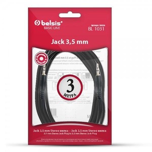 Кабель аудио 1xMini Jack - 1xMini Jack Belsis BL1031 3.0m