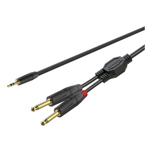 Кабель аудио 1xMini Jack - 2xJack Roxtone GPTC100/1,5 1.5m