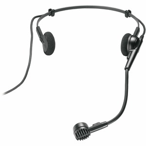 Микрофон с оголовьем черного цвета Audio-Technica ATM75CH