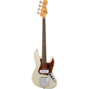 Бас-гитара Fender Custom Shop 1962 Journeyman Relic Jazz Bass Rosewood Fingerboard Aged Olympic White