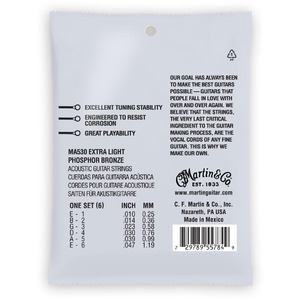 Струны для акустической гитары Martin MA530