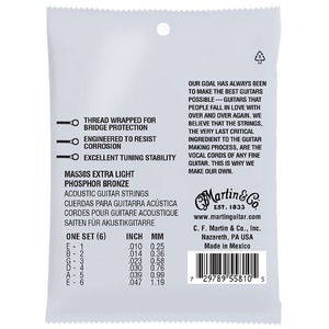 Струны для акустической гитары Martin MA530S