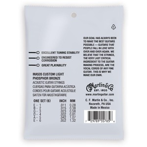Струны для акустической гитары Martin MA535