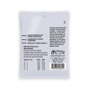 Струны для акустической гитары Martin MA170S