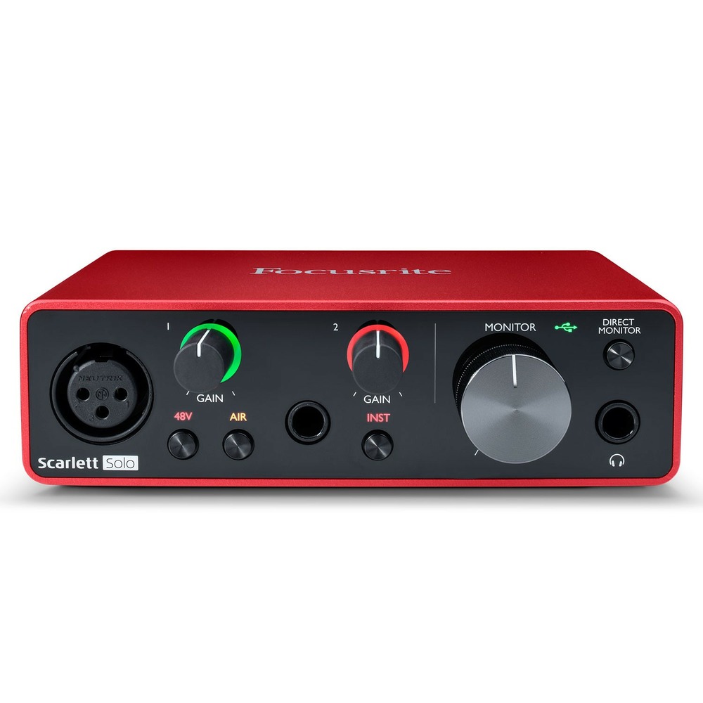 Внешняя звуковая карта с USB FOCUSRITE Scarlett Solo 3rd Gen