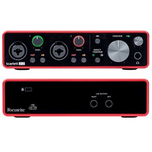 Внешняя звуковая карта с USB FOCUSRITE Scarlett 2i2 3rd Gen