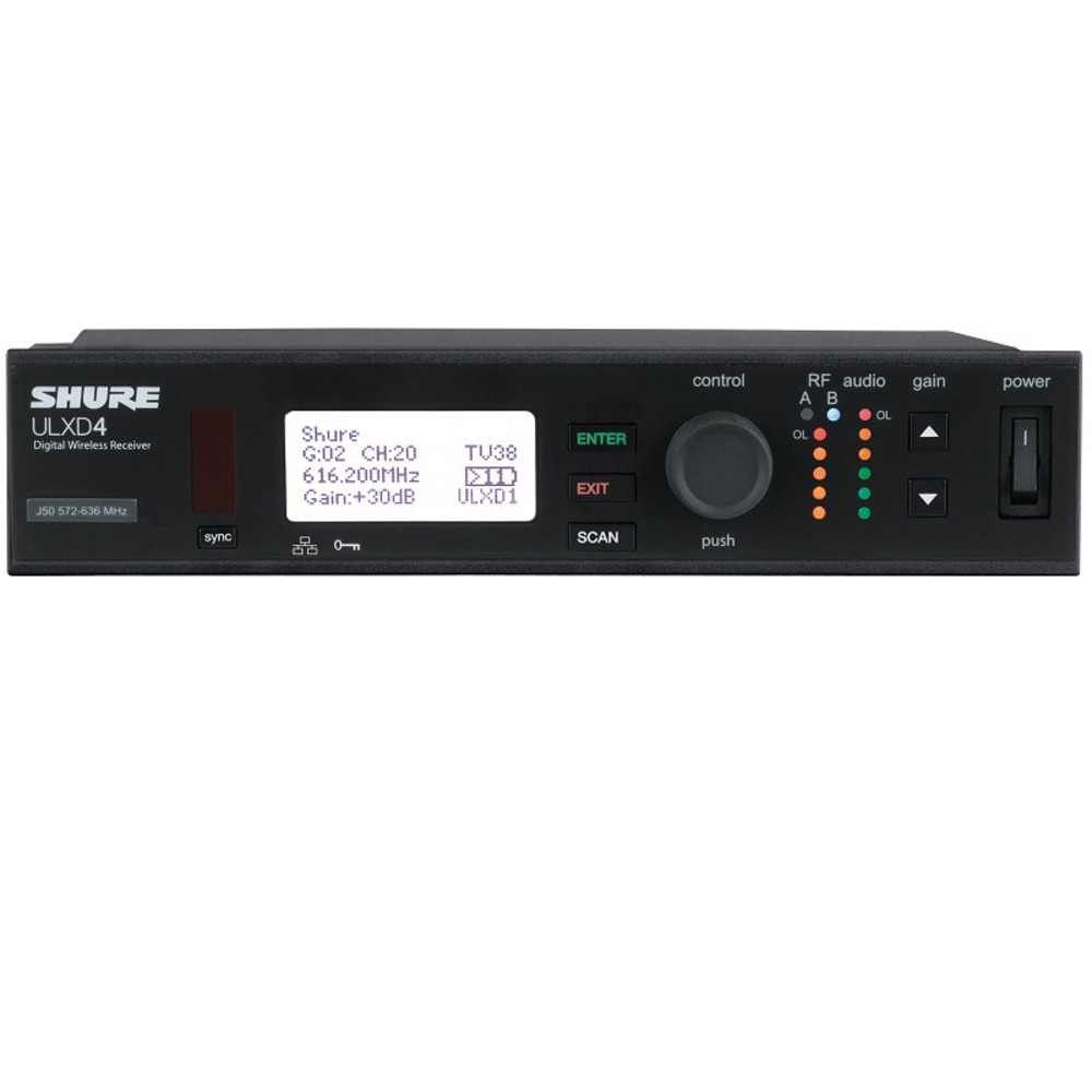 Приемник для радиосистемы универсальный Shure ULXD4E P51 710 - 782 MHz
