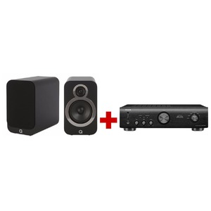 Комплект стерео системы Denon PMA-520AE Black + Q Acoustics Q3010i