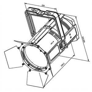 Прожектор PAR LED Estrada Pro ALUPAR 160Z