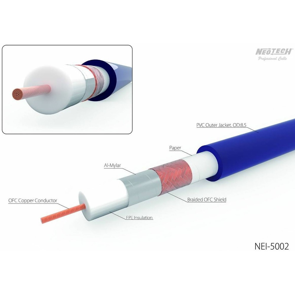 Кабель аудио 2xRCA - 2xRCA Neotech NEI-5002 RCA 6.0m