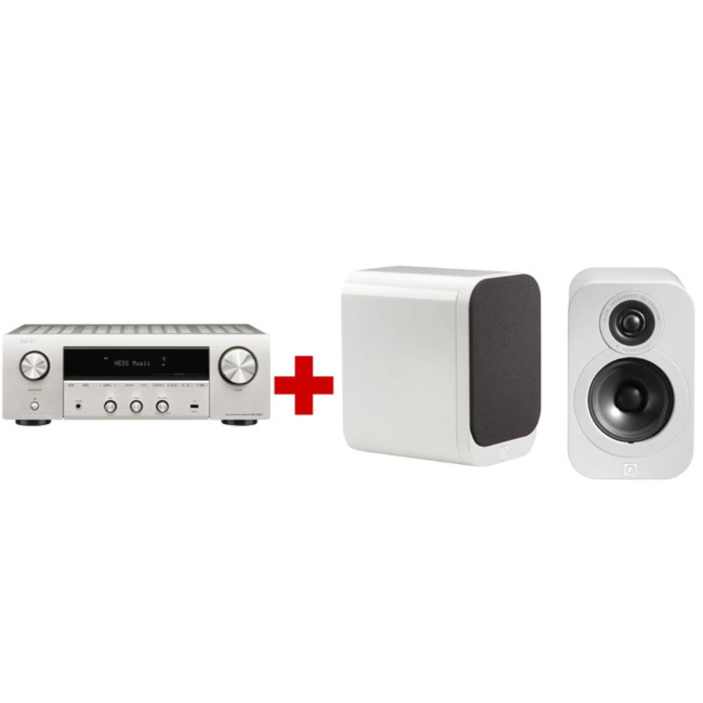 Стерео ресивер Denon DRA-800H Silver + Q Acoustics Q3010