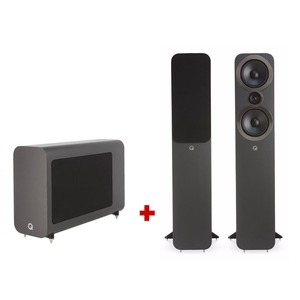 Напольная акустика Q Acoustics Q3050i Graphite Grey + Q Acoustics Q3060S Subwoofer Graphite Grey