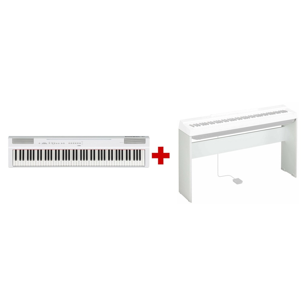 Пианино цифровое Yamaha P-125WH + Yamaha L-125WH