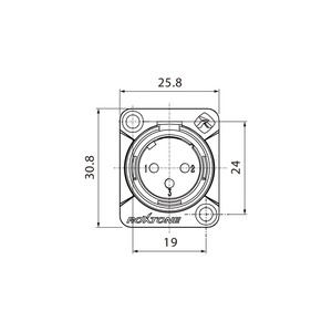 Терминал XLR (Папа) Roxtone RX3MD-NT