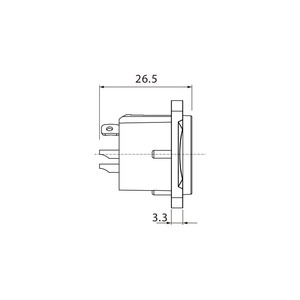 Терминал XLR (Папа) Roxtone RX3MD-NT