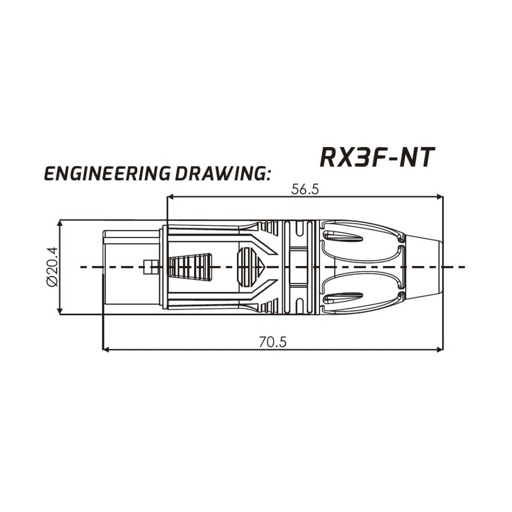 Разъем XLR (Мама) Roxtone RX3F-NT