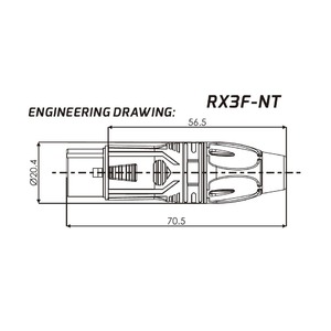 Разъем XLR (Мама) Roxtone RX3F-NT