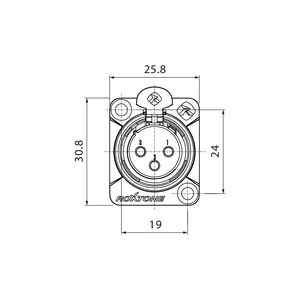 Терминал XLR (Мама) Roxtone RX3FD-NT