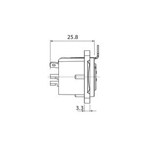 Терминал XLR (Мама) Roxtone RX3FD-NT