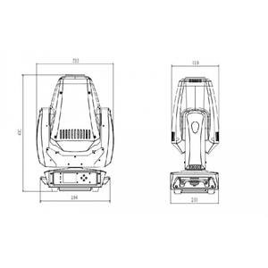 Прожектор полного движения LED PROCBET H230Z-SPOT